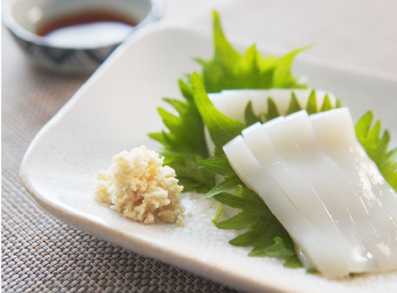 イカ刺し山わさび添え